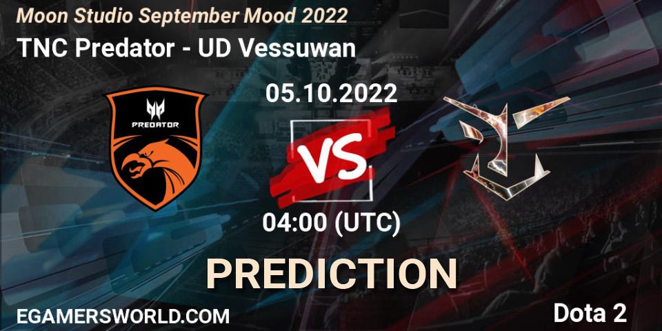 Pronóstico TNC Predator - UD Vessuwan. 05.10.2022 at 04:11, Dota 2, Moon Studio September Mood 2022