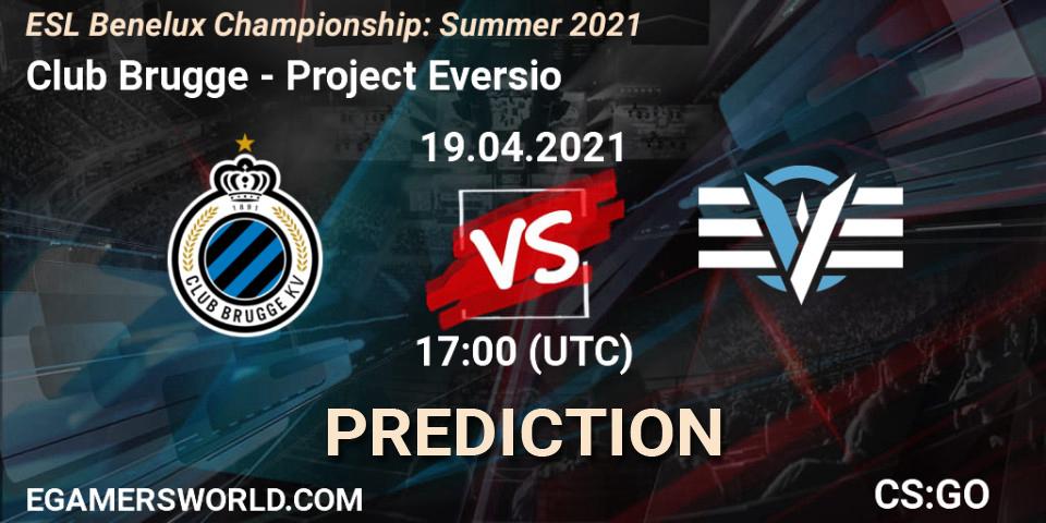Pronóstico Club Brugge - Project Eversio. 19.04.2021 at 17:00, Counter-Strike (CS2), ESL Benelux Championship: Summer 2021