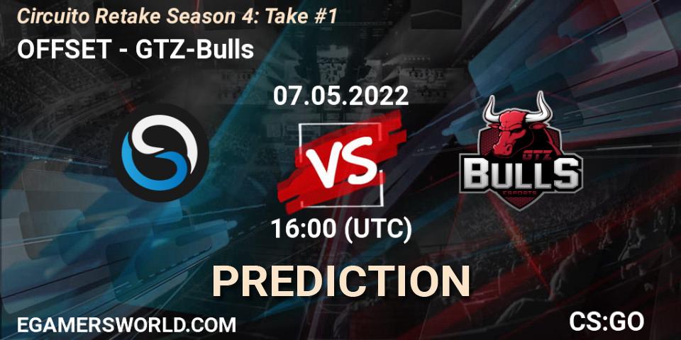 Pronóstico OFFSET - GTZ-Bulls. 07.05.2022 at 16:00, Counter-Strike (CS2), Circuito Retake Season 4: Take #1