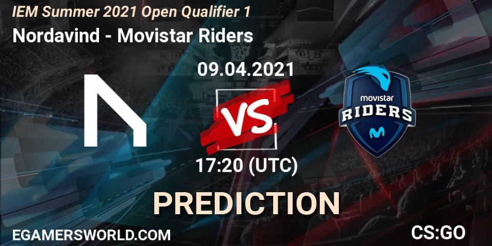 Pronóstico Nordavind - Movistar Riders. 09.04.2021 at 17:20, Counter-Strike (CS2), IEM Summer 2021 Open Qualifier 1