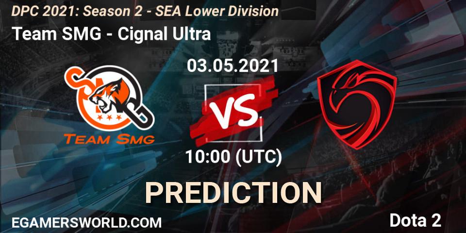 Pronóstico Team SMG - Cignal Ultra. 03.05.2021 at 10:01, Dota 2, DPC 2021: Season 2 - SEA Lower Division