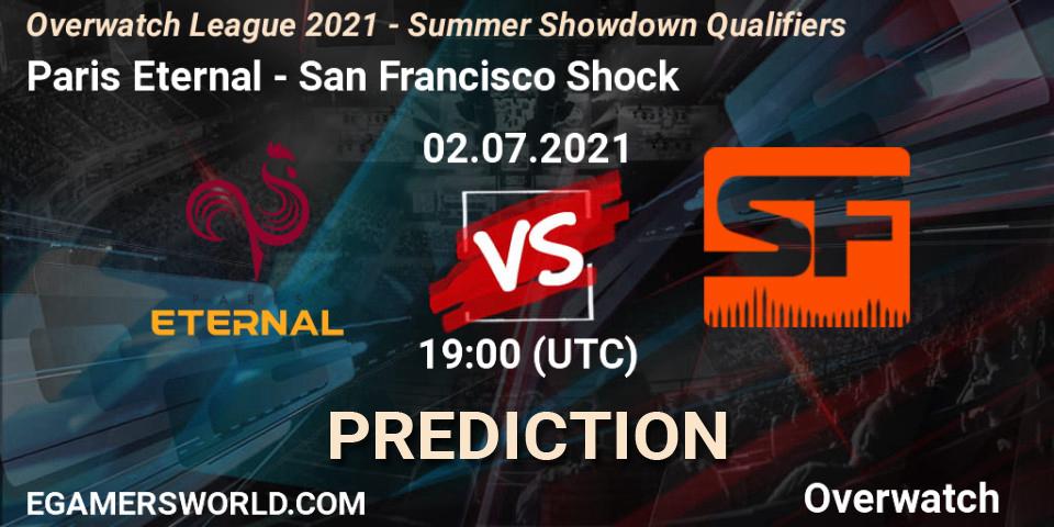 Pronóstico Paris Eternal - San Francisco Shock. 02.07.2021 at 19:00, Overwatch, Overwatch League 2021 - Summer Showdown Qualifiers