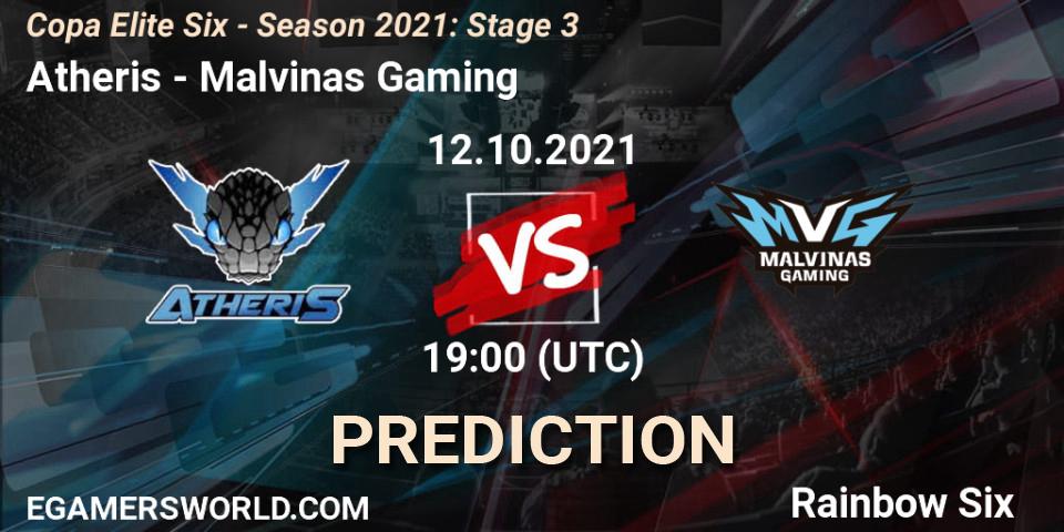 Pronóstico Atheris - Malvinas Gaming. 12.10.2021 at 19:00, Rainbow Six, Copa Elite Six - Season 2021: Stage 3