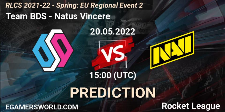 Pronóstico Team BDS - Natus Vincere. 20.05.22, Rocket League, RLCS 2021-22 - Spring: EU Regional Event 2
