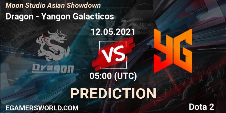 Pronóstico Dragon - Yangon Galacticos. 12.05.2021 at 05:15, Dota 2, Moon Studio Asian Showdown