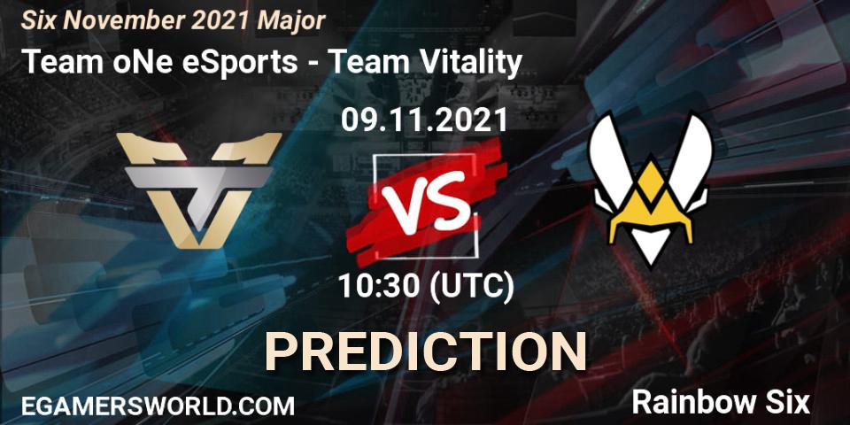 Pronóstico Team Vitality - Team oNe eSports. 10.11.2021 at 15:00, Rainbow Six, Six Sweden Major 2021