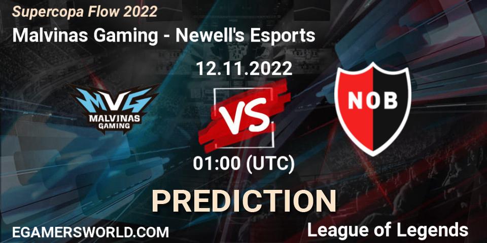 Pronóstico Malvinas Gaming - Newell's Esports. 12.11.2022 at 01:00, LoL, Supercopa Flow 2022