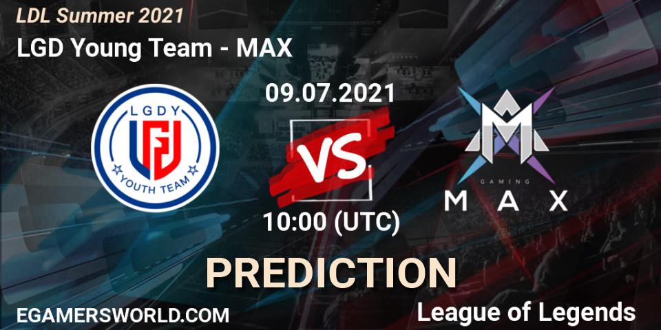 Pronóstico LGD Young Team - MAX. 09.07.2021 at 10:30, LoL, LDL Summer 2021