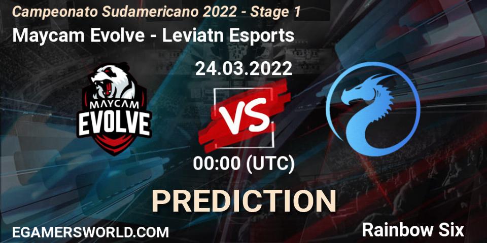 Pronóstico Maycam Evolve - Leviatán Esports. 24.03.2022 at 02:00, Rainbow Six, Campeonato Sudamericano 2022 - Stage 1