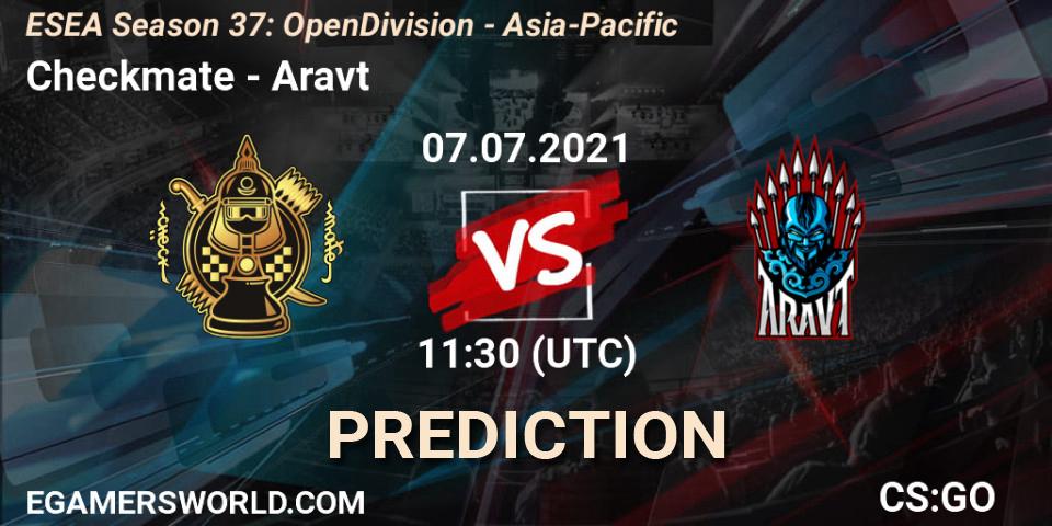 Pronóstico Checkmate - Aravt. 09.07.2021 at 12:30, Counter-Strike (CS2), ESEA Season 37: Open Division - Asia-Pacific
