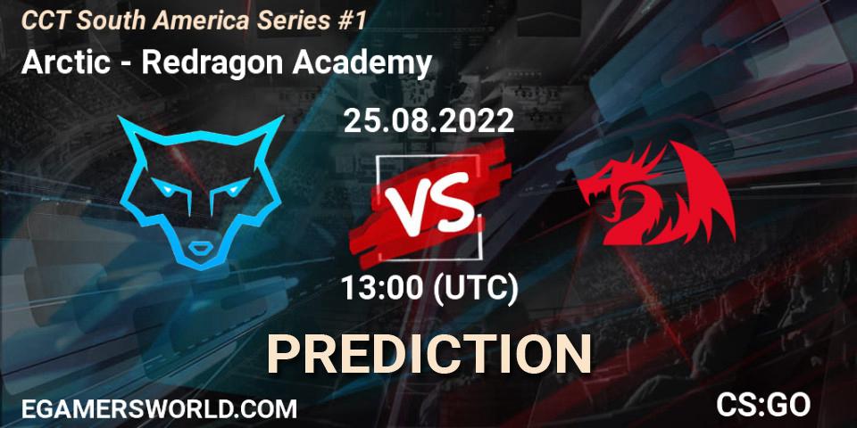 Pronóstico Arctic - Redragon Academy. 25.08.2022 at 13:00, Counter-Strike (CS2), CCT South America Series #1