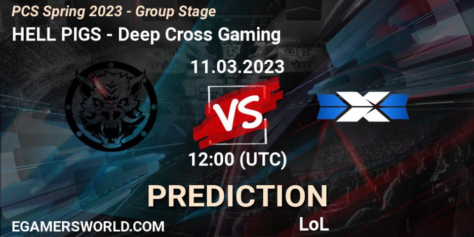 Pronóstico HELL PIGS - Deep Cross Gaming. 12.02.2023 at 10:00, LoL, PCS Spring 2023 - Group Stage