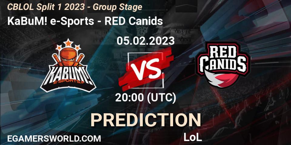 Pronóstico KaBuM! e-Sports - RED Canids. 05.02.2023 at 20:15, LoL, CBLOL Split 1 2023 - Group Stage