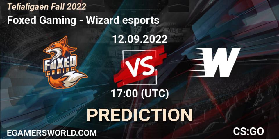 Pronóstico Foxed Gaming - Wizard esports. 12.09.2022 at 17:00, Counter-Strike (CS2), Telialigaen Fall 2022: Regular Season