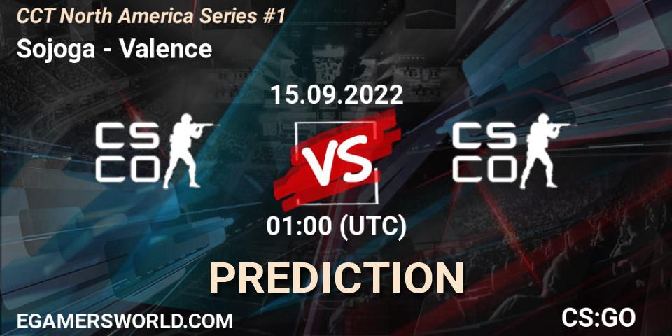 Pronóstico Sojoga - Valence. 15.09.2022 at 01:00, Counter-Strike (CS2), CCT North America Series #1