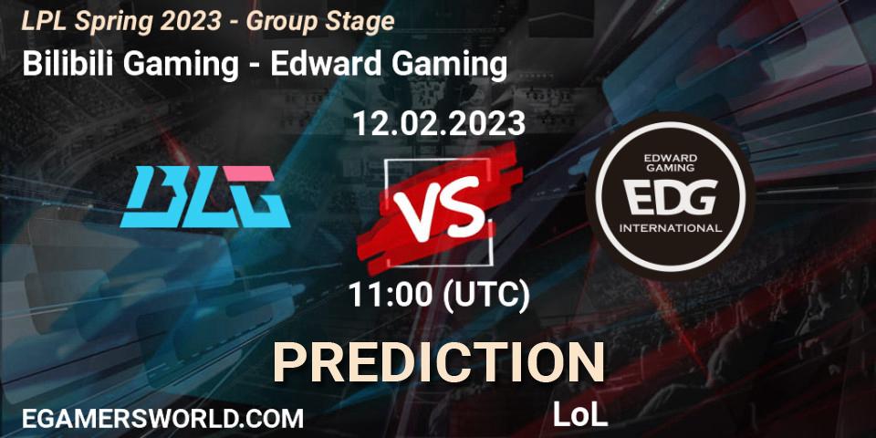 Pronóstico Bilibili Gaming - Edward Gaming. 12.02.23, LoL, LPL Spring 2023 - Group Stage