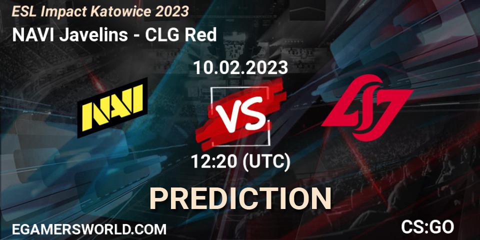 Pronóstico NAVI Javelins - CLG Red. 10.02.23, CS2 (CS:GO), ESL Impact Katowice 2023