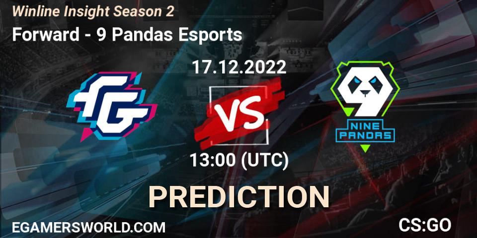 Pronóstico Forward - 9 Pandas Esports. 17.12.22, CS2 (CS:GO), Winline Insight Season 2