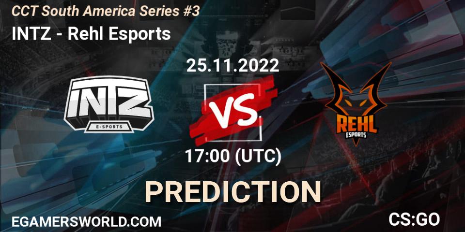 Pronóstico INTZ - Rehl Esports. 25.11.22, CS2 (CS:GO), CCT South America Series #3