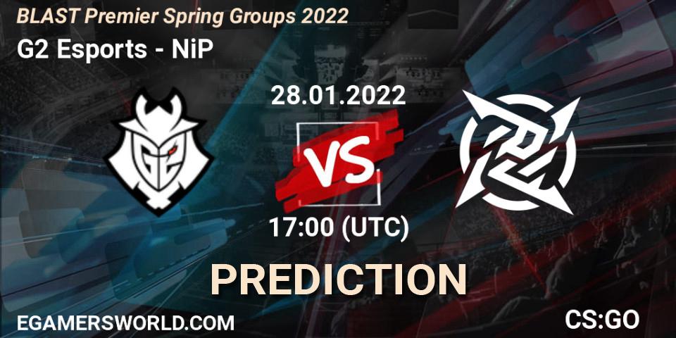 Pronóstico G2 Esports - NiP. 28.01.2022 at 17:00, Counter-Strike (CS2), BLAST Premier Spring Groups 2022