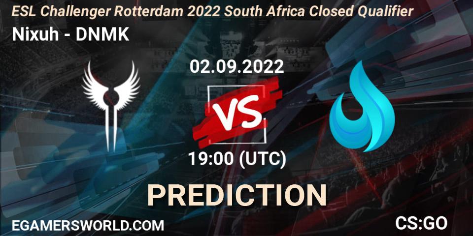 Pronóstico Nixuh - DNMK. 02.09.2022 at 19:00, Counter-Strike (CS2), ESL Challenger Rotterdam 2022 South Africa Closed Qualifier