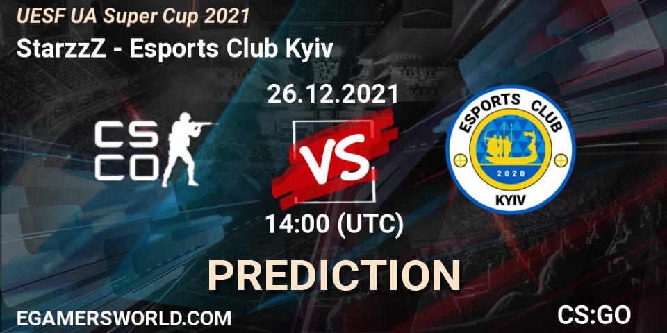 Pronóstico StarzzZ - Esports Club Kyiv. 26.12.2021 at 14:00, Counter-Strike (CS2), UESF Ukrainian Super Cup 2021