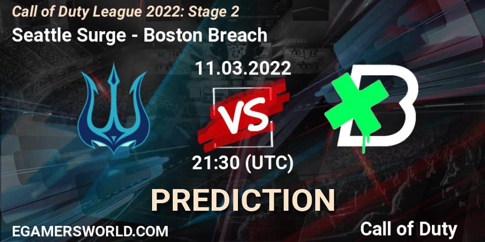 Pronóstico Seattle Surge - Boston Breach. 11.03.2022 at 21:30, Call of Duty, Call of Duty League 2022: Stage 2