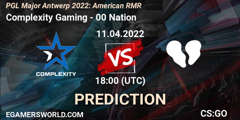 Pronóstico Complexity Gaming - 00 Nation. 11.04.2022 at 18:10, Counter-Strike (CS2), PGL Major Antwerp 2022: American RMR
