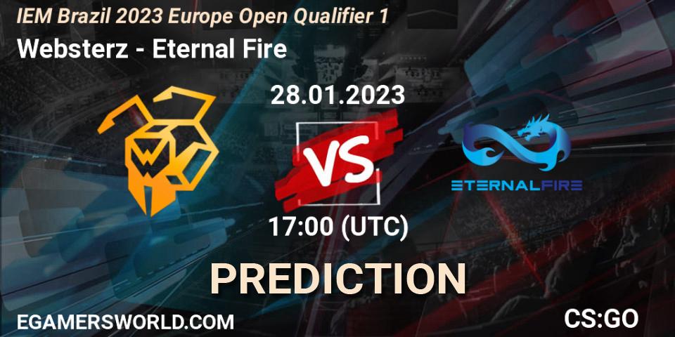 Pronóstico Websterz - Eternal Fire. 28.01.23, CS2 (CS:GO), IEM Brazil Rio 2023 Europe Open Qualifier 1