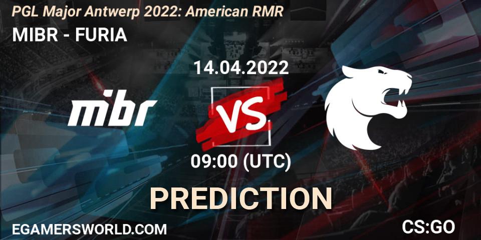 Pronóstico MIBR - FURIA. 14.04.2022 at 09:00, Counter-Strike (CS2), PGL Major Antwerp 2022: American RMR