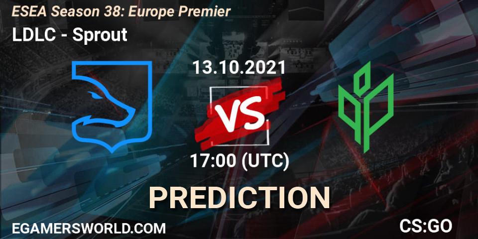 Pronóstico LDLC - Sprout. 13.10.2021 at 17:35, Counter-Strike (CS2), ESEA Season 38: Europe Premier