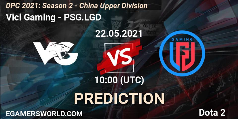 Pronóstico Vici Gaming - PSG.LGD. 23.05.2021 at 10:30, Dota 2, DPC 2021: Season 2 - China Upper Division