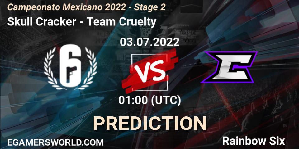 Pronóstico Skull Cracker - Team Cruelty. 03.07.2022 at 01:00, Rainbow Six, Campeonato Mexicano 2022 - Stage 2