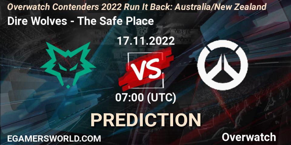 Pronóstico Dire Wolves - The Safe Place. 17.11.2022 at 07:00, Overwatch, Overwatch Contenders 2022 - Australia/New Zealand - November