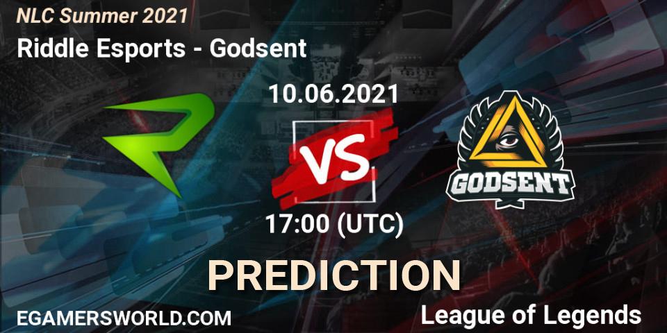 Pronóstico Riddle Esports - Godsent. 10.06.2021 at 17:00, LoL, NLC Summer 2021