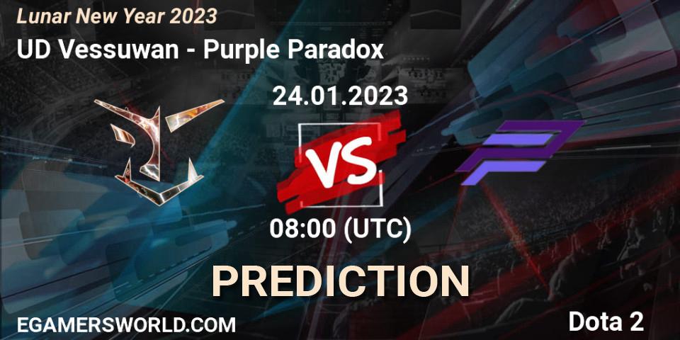 Pronóstico UD Vessuwan - Purple Paradox. 24.01.23, Dota 2, Lunar New Year 2023