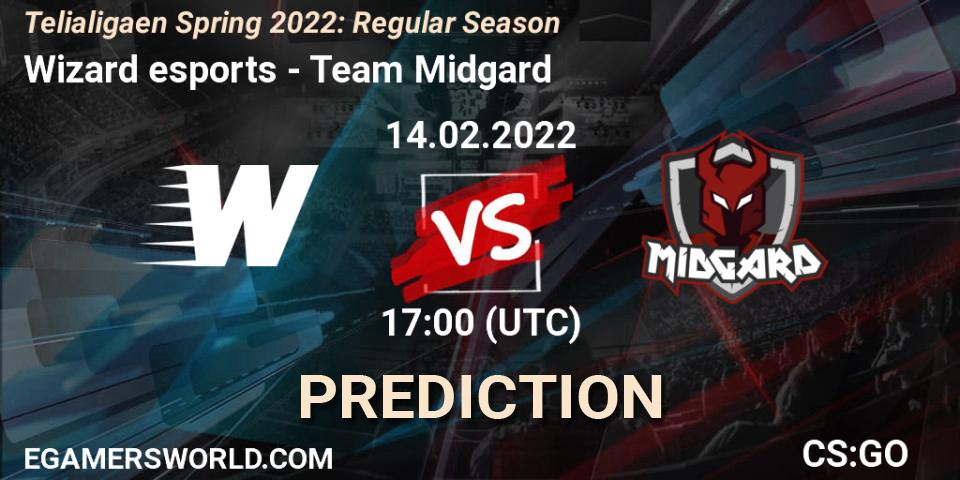 Pronóstico Wizard esports - Team Midgard. 14.02.2022 at 17:00, Counter-Strike (CS2), Telialigaen Spring 2022: Regular Season