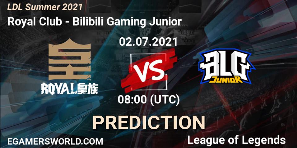 Pronóstico Royal Club - Bilibili Gaming Junior. 02.07.2021 at 08:00, LoL, LDL Summer 2021