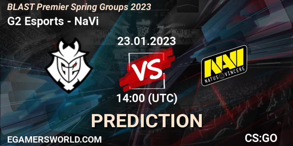Pronóstico G2 Esports - NaVi. 23.01.23, CS2 (CS:GO), BLAST Premier Spring Groups 2023