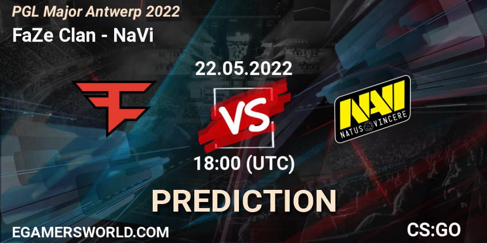 Pronóstico FaZe Clan - NaVi. 22.05.2022 at 18:00, Counter-Strike (CS2), PGL Major Antwerp 2022