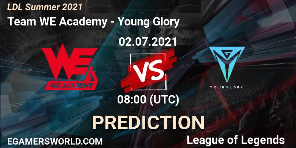 Pronóstico Team WE Academy - Young Glory. 02.07.2021 at 08:00, LoL, LDL Summer 2021