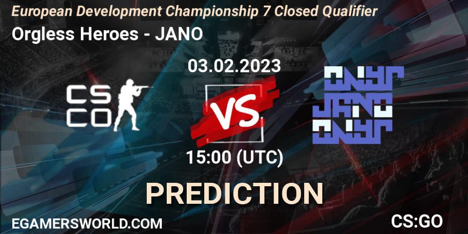 Pronóstico Into The Breach - JANO. 03.02.23, CS2 (CS:GO), European Development Championship 7 Closed Qualifier