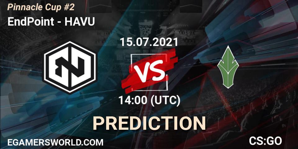 Pronóstico EndPoint - HAVU. 15.07.2021 at 14:00, Counter-Strike (CS2), Pinnacle Cup #2
