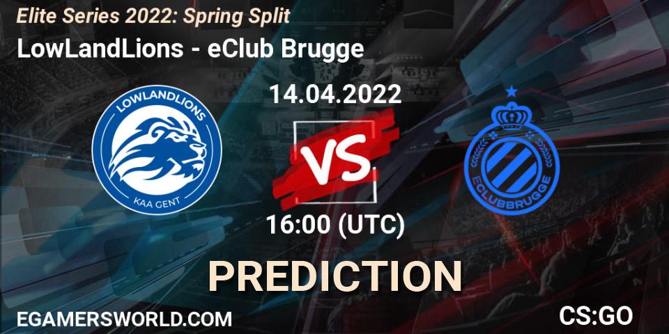 Pronóstico LowLandLions - eClub Brugge. 14.04.2022 at 16:00, Counter-Strike (CS2), Elite Series 2022: Spring Split