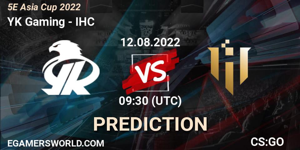 Pronóstico YK Gaming - IHC. 12.08.2022 at 09:30, Counter-Strike (CS2), 5E Asia Cup 2022