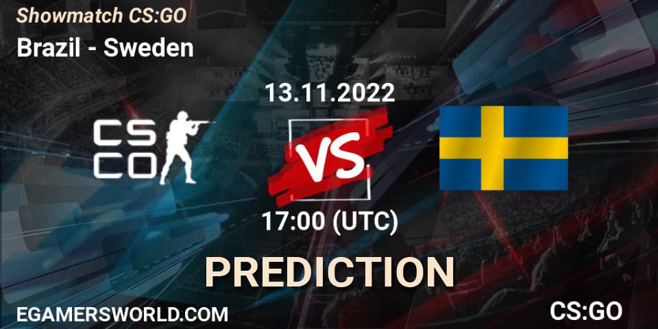 Pronóstico Team Brazil - Sweden. 13.11.2022 at 16:00, Counter-Strike (CS2), Showmatch CS:GO