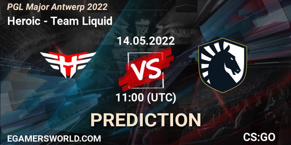 Pronóstico Heroic - Team Liquid. 14.05.2022 at 10:00, Counter-Strike (CS2), PGL Major Antwerp 2022