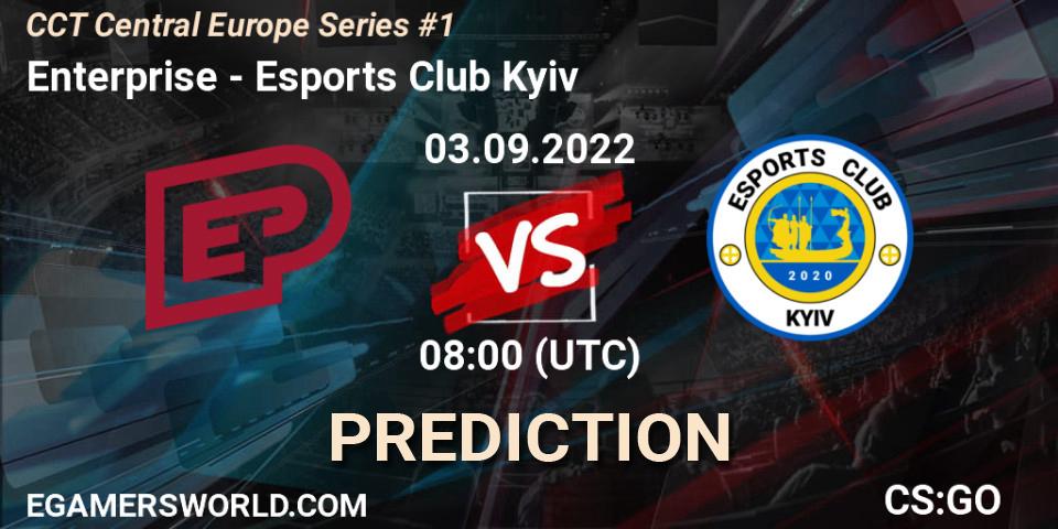Pronóstico Enterprise - Esports Club Kyiv. 03.09.2022 at 08:00, Counter-Strike (CS2), CCT Central Europe Series #1