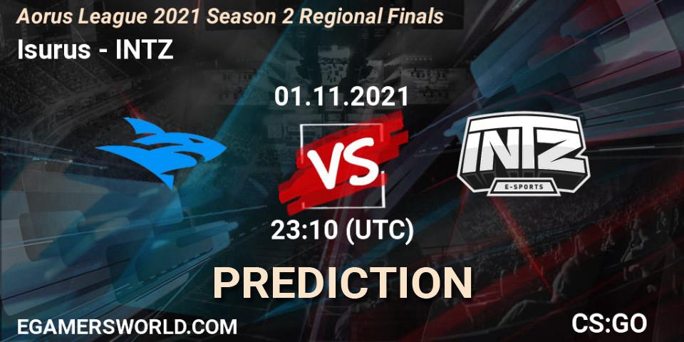 Pronóstico Isurus - INTZ. 01.11.2021 at 23:10, Counter-Strike (CS2), Aorus League 2021 Season 2 Regional Finals