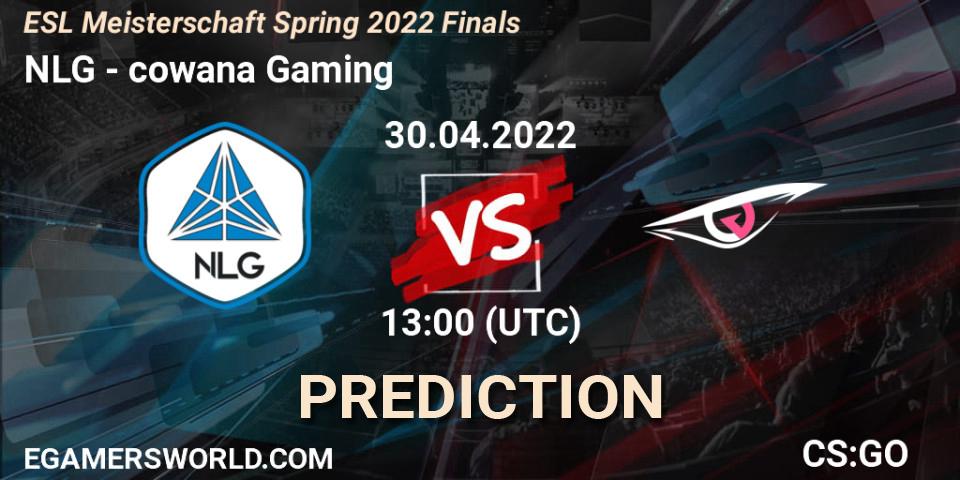 Pronóstico NLG - cowana Gaming. 30.04.2022 at 13:00, Counter-Strike (CS2), ESL Meisterschaft Spring 2022 Finals